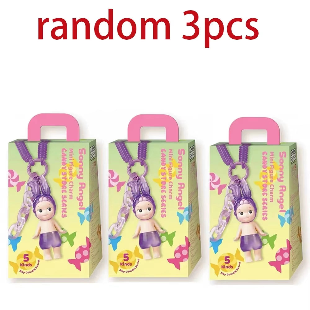2025 NEW HOT Candy House Keychain Angel Puppy Sky Series Makes Sunny Doll Blind Box Backpack Doll Pendant Toys Surprise Box